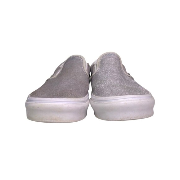 Vans Classic Slip On Silver Shoes With Box Kids Size 3.5 - Picture 12 of 16